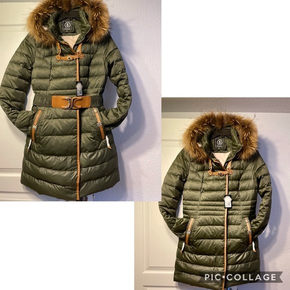 NWT WOMEN DOWN PARKA PUFFER WINTER JACKET REAL RACCOON FUR TRIMMED HOOD COAT‎ - Picture 3 of 13